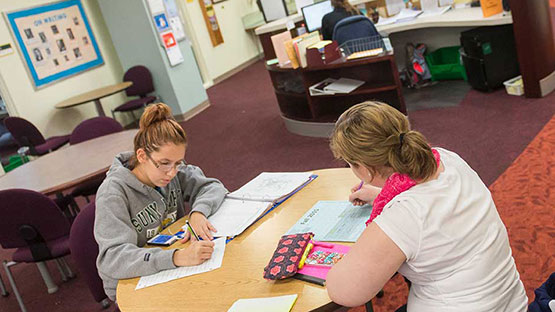 Students studying in Resnick Academic Achievement Center