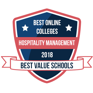 Badge for Best Hospitality Management Degree Programs of 2018