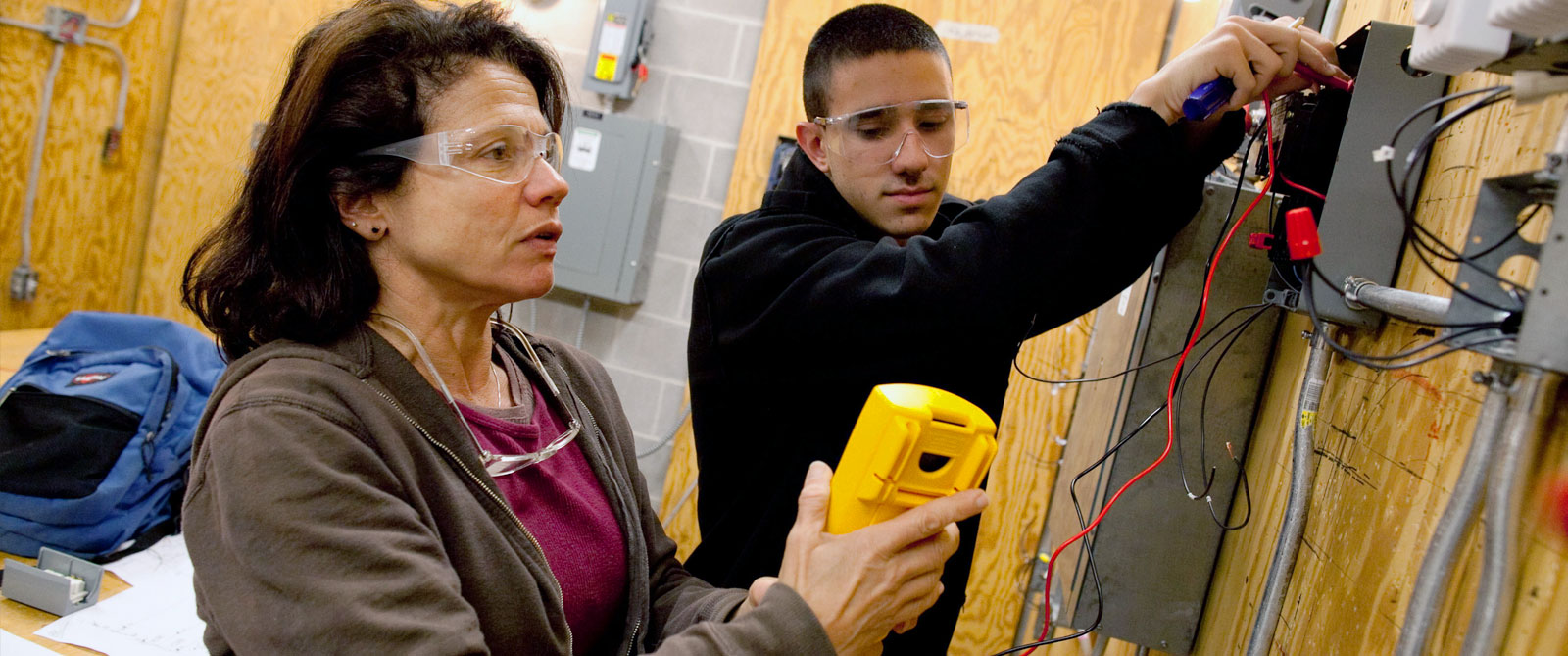 Woman teaching student