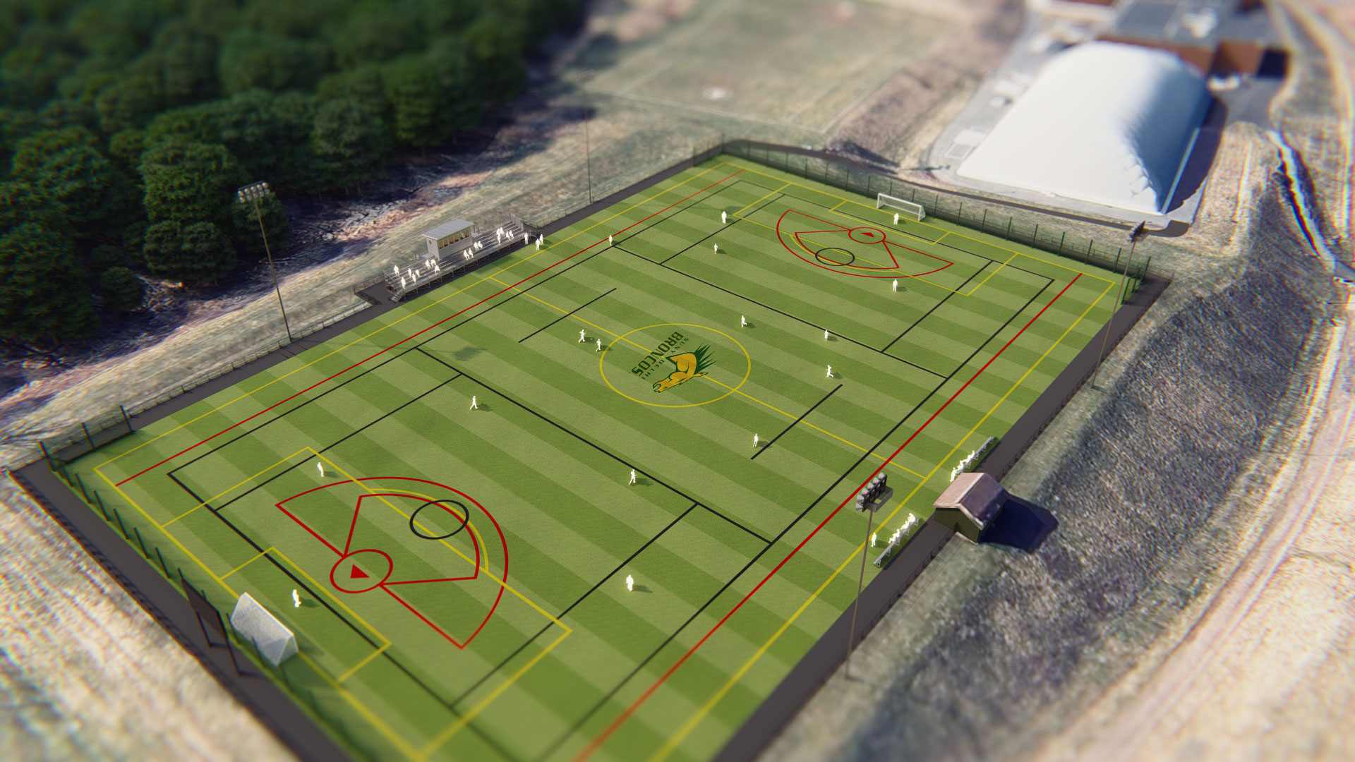 SUNY Delhi Proposed Alumni Field Image Angle 10