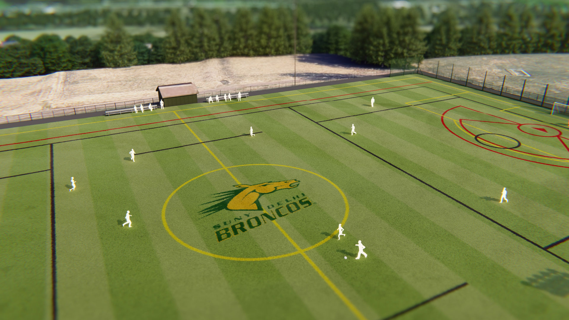 SUNY Delhi Proposed Alumni Field Image Angle 12