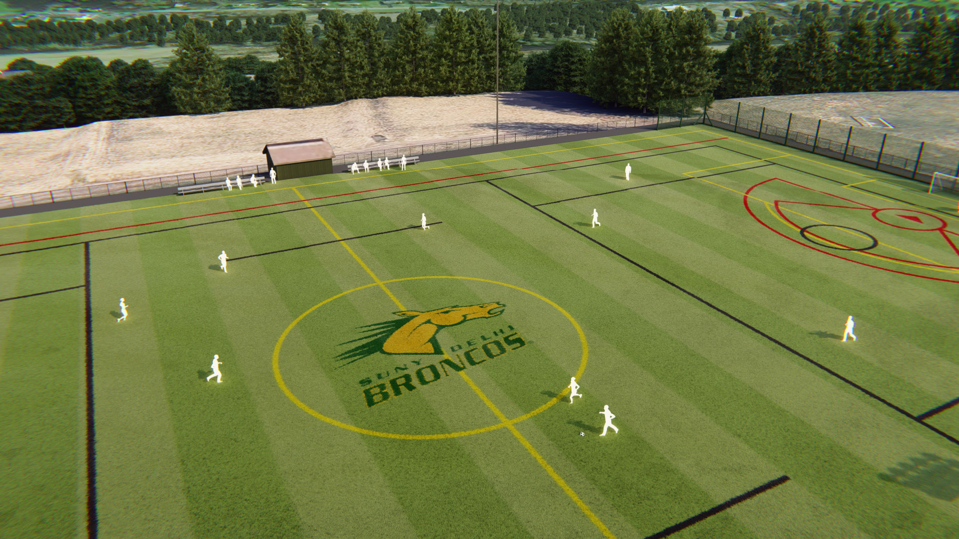 SUNY Delhi Proposed Alumni Field Image Angle 13