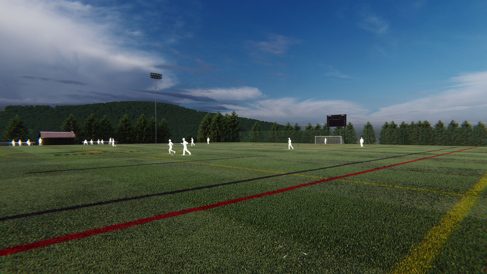 SUNY Delhi Proposed Alumni Field Image Angle 15