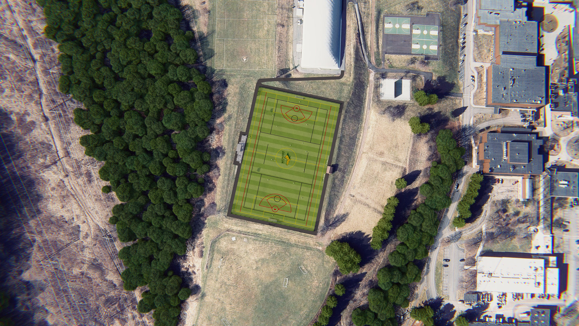 SUNY Delhi Proposed Alumni Field Image Angle 9