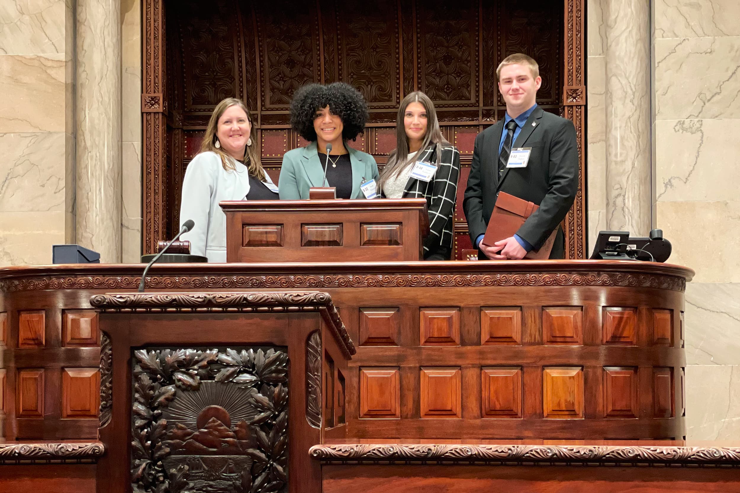 SUNY Delhi Students Participate in Model Senate at NYS Capitol