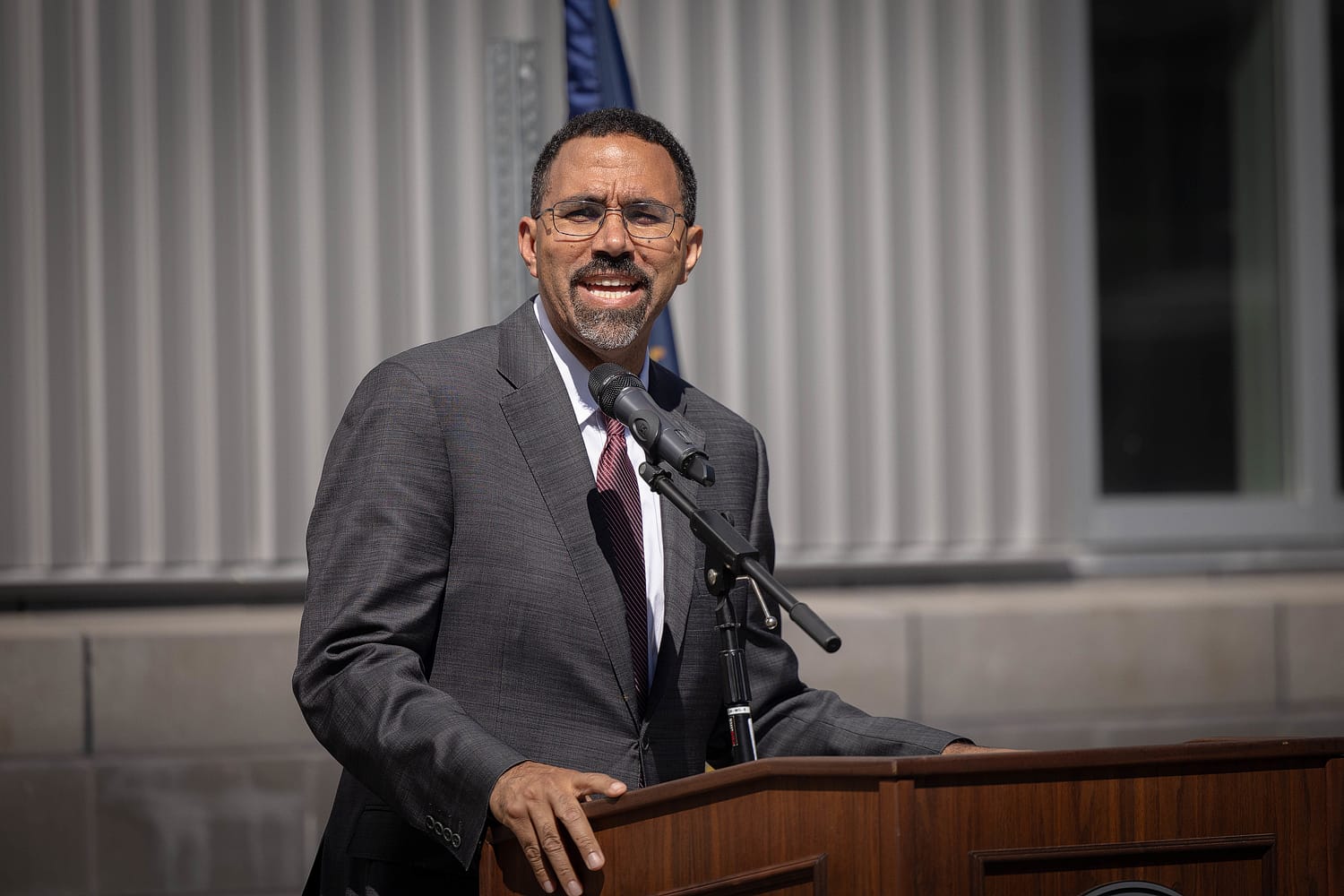 SUNY Chancelor giving speach