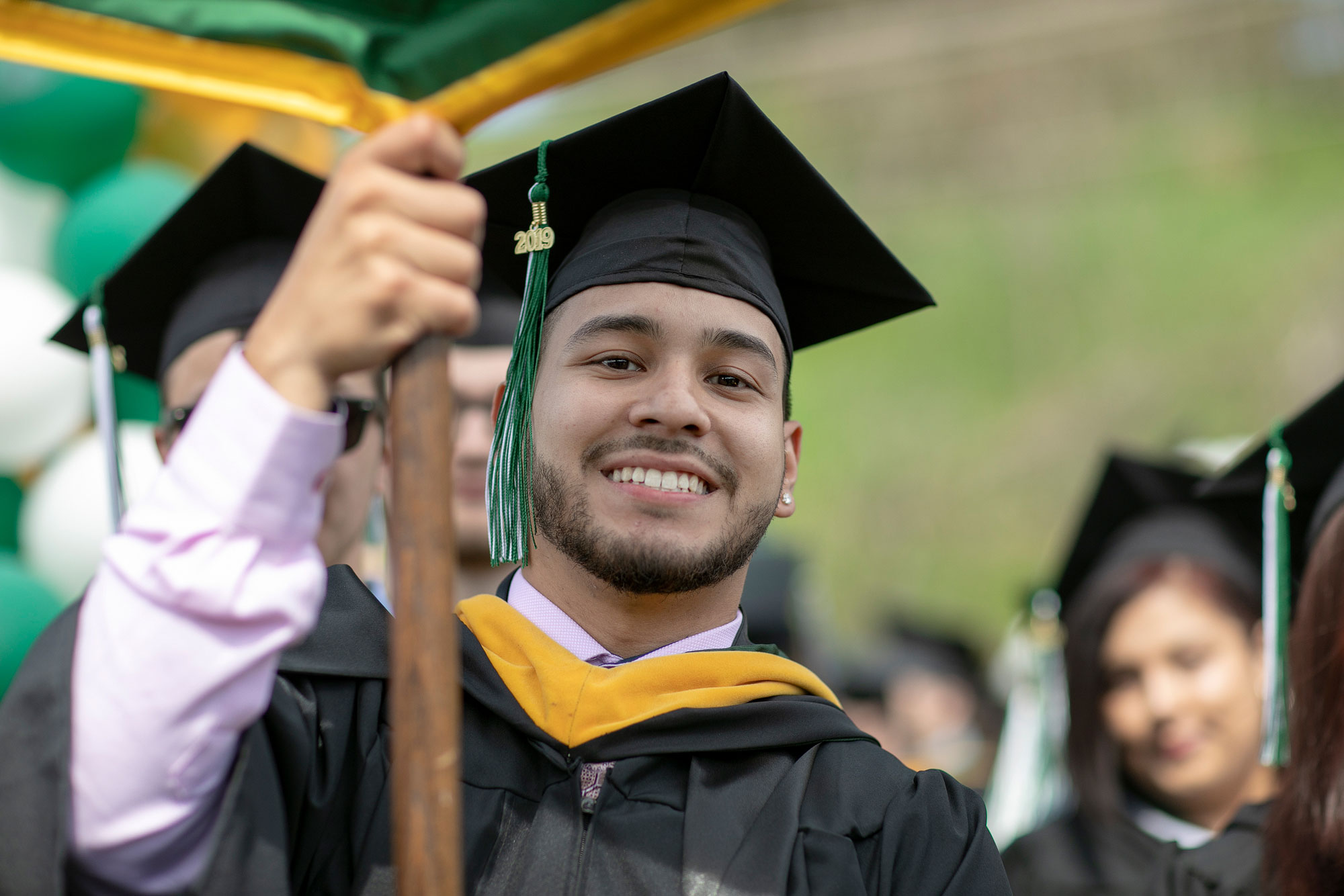 Studen in cap and gown