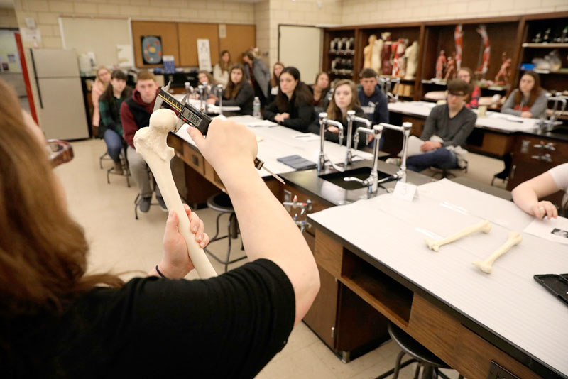 Students in classroom during Math and Science Day