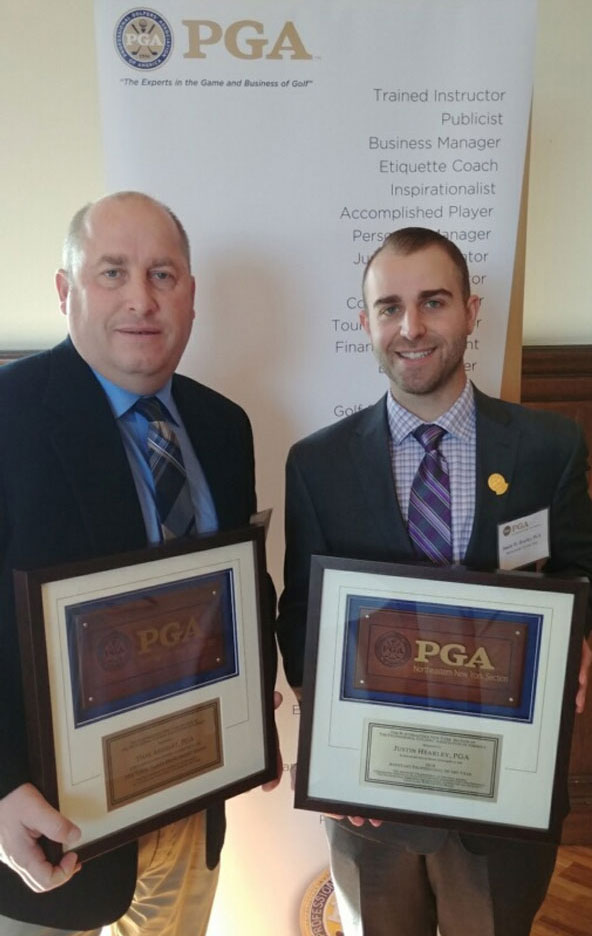 Justin Hearley was also recognized by NENY PGA. Justin Hearley was also recognized by NENY PGA.