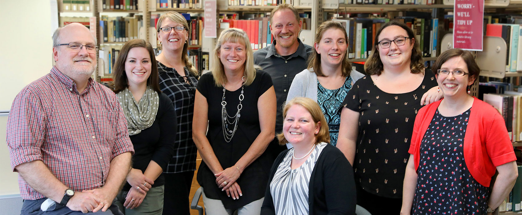 Library staff group photo