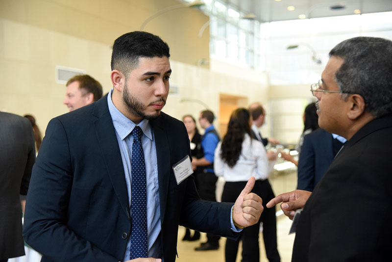 Students networking