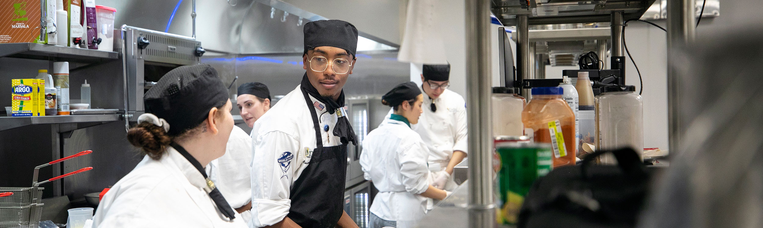 Chefs in kitchen