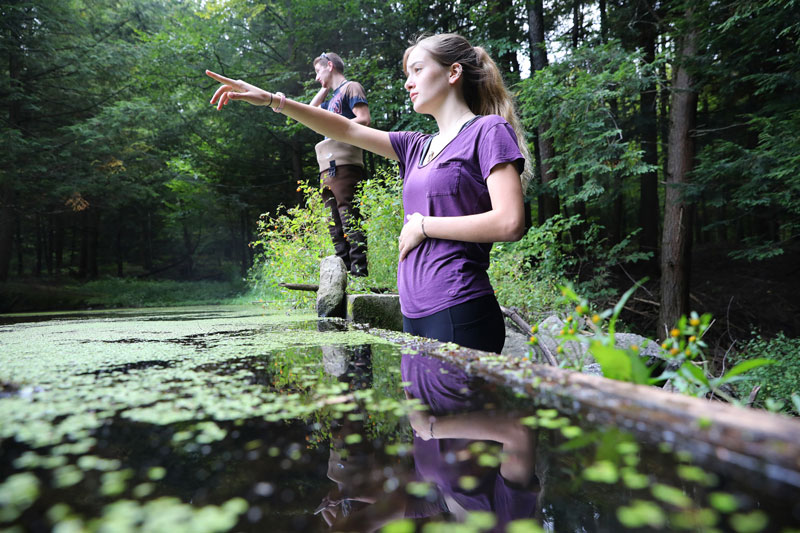 Students outdoors 