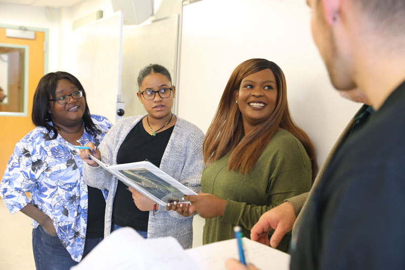 Marketing students and faculty