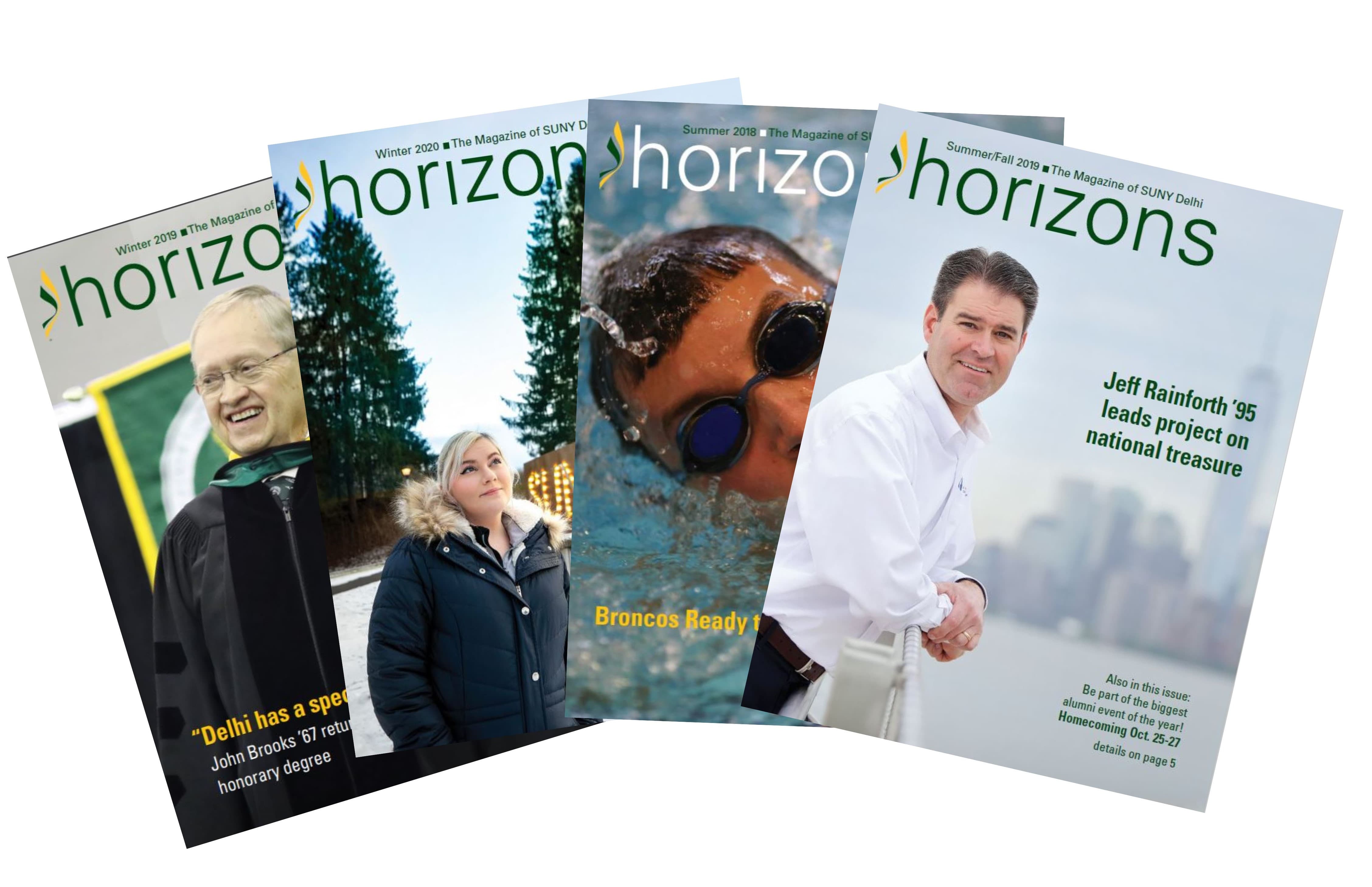 Multiple Horizons Alumni Magazine Covers