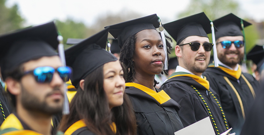 Students at commencement