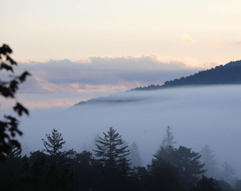 Fog over the mountain
