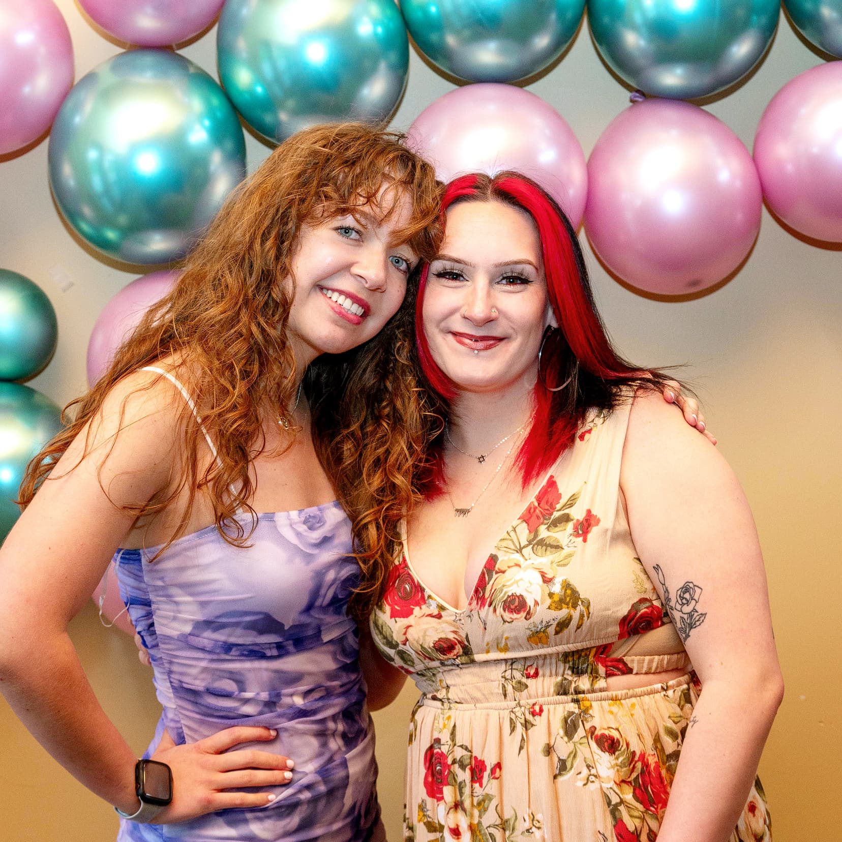 Two Individuals at the Lavender Graduation
