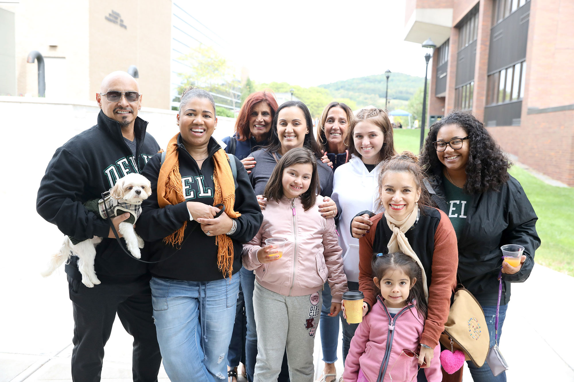 Family enjoying SUNY Delhi