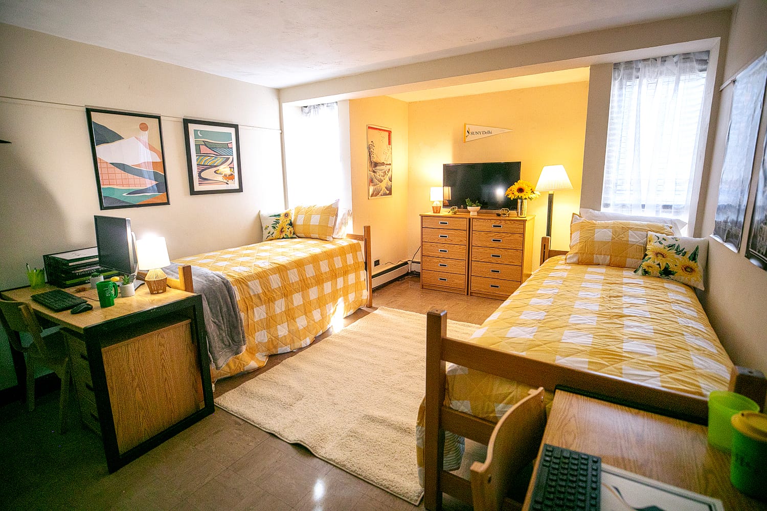 SUNY Delhi residence room