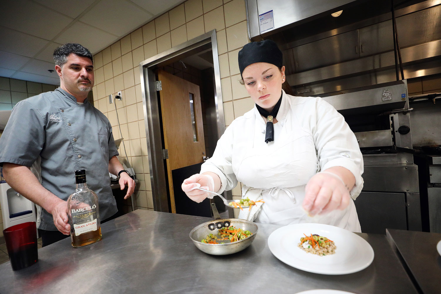 Chefs in kitchen