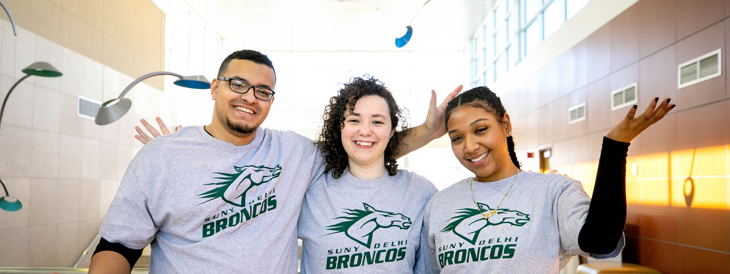 students on campus