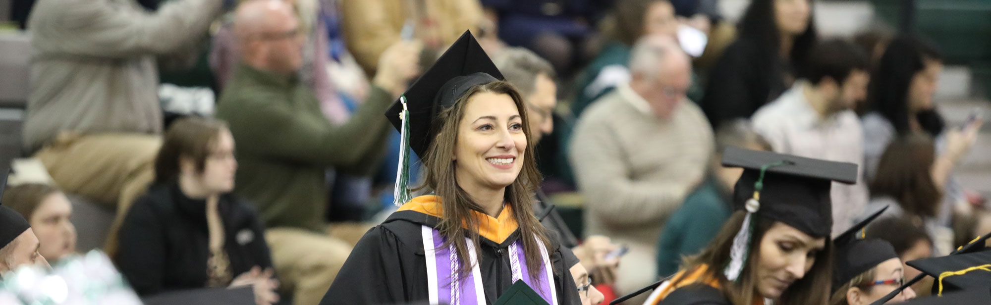 Nursing graduate in audience