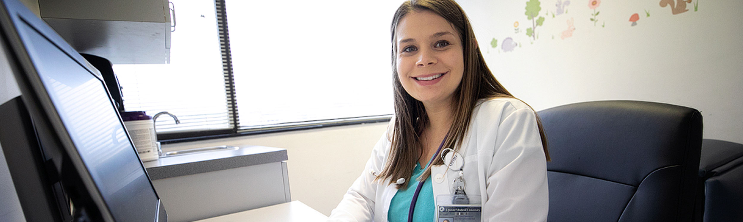 Nursing Student at desk